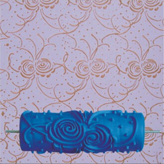 Patronen Wanddecoratie Verf 5 "Rubber Roller Borstel Hoofd Zonder Schilderen Gereedschap Behang Thuis Kamer Schilderen Machine 039Y