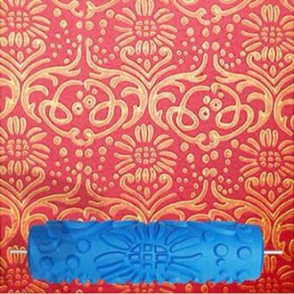 Patronen Wanddecoratie Verf 7 "Rubberen Roller Borstel Hoofd Zonder Behang Home Kamer Schilderen Machine Schilderen Gereedschap Muur 299C