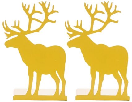 Patroon Antislip Verdikking Ijzer Metalen Boekensteunen Boek Organizer Voor Bibliotheek School Office Home Studie Bureau Organizer X3UE geel