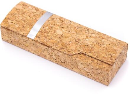 Patroon kurk hard case voor bril leesbril case L-506 L-506-C