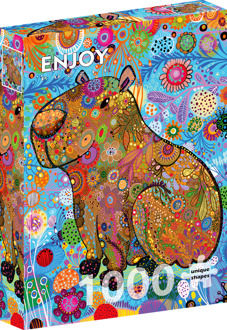 Patterned Capybara Puzzel (1000 stukjes)