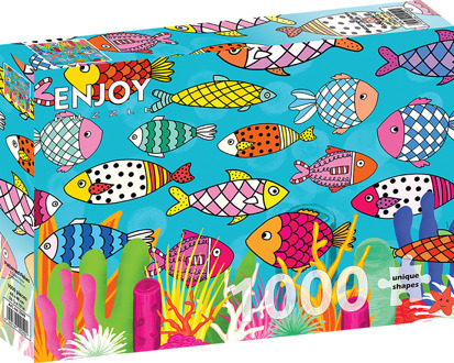Patterned Fishes Puzzel (1000 stukjes)
