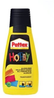 Pattex Hobbylijm Pattex flacon 80gram op blister Transparant