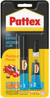 Pattex Secondelijm Pattex all plastic tube 3gram op blister