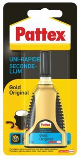 Pattex Secondelijm Pattex Gold original tube 3gram op blister