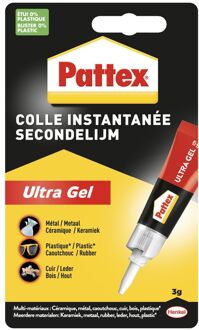 Pattex Secondelijm Pattex ultra gel tube 3gram op blister