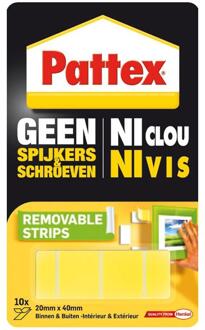 Pattex Supermontagestrip Pattex 2kg verwijderbaar 10stuks