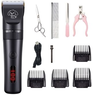 Patway V13 Pet Dog Grooming Clipper Haar Tool Geluidsarme Scheren Machine Usb Oplaadbare Set Elektrische Trimmer HDX003