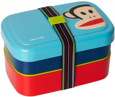 Paul Frank broodtrommel 3-delig met band blauw