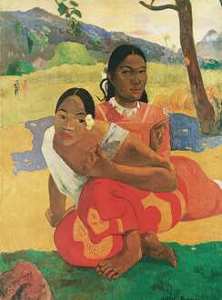 Paul Gauguin - Deux Tahitiennes Kunstdruk 50x70cm