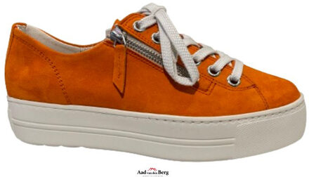 Paul Green Damesschoenen sneakers Oranje - 38