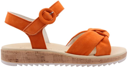 Paul Green Platte sandalen voor vrouwen Paul Green , Orange , Dames - 40 1/2 Eu,37 Eu,39 EU