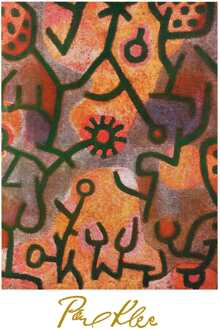 Paul Klee - Flora Di Roccia Kunstdruk 60x80cm