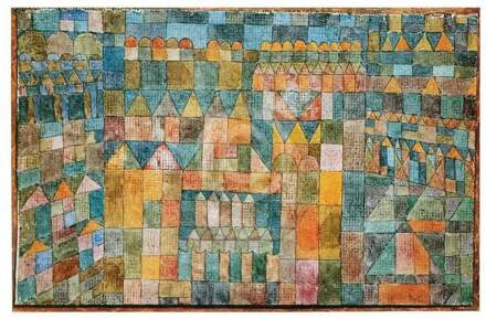 Paul Klee - Quartiere Kunstdruk 72x47cm