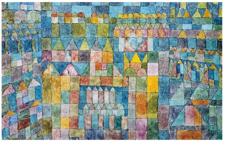 Paul Klee - Tempelviertel Von Pert, 1928 Kunstdruk 50x40cm