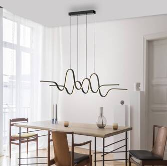 Paul Neuhaus Altitude LED hanglamp, zwart, lengte 125 cm