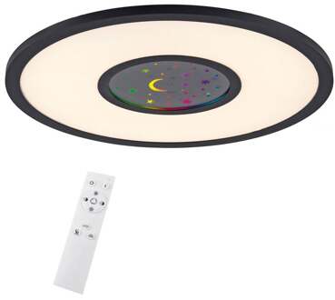 Paul Neuhaus Astro Plafondlamp Zwart Ø 40cm incl. Afstandsbediening