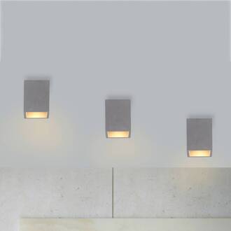 Paul Neuhaus Eton plafondlamp van beton, hoekig beton grijs