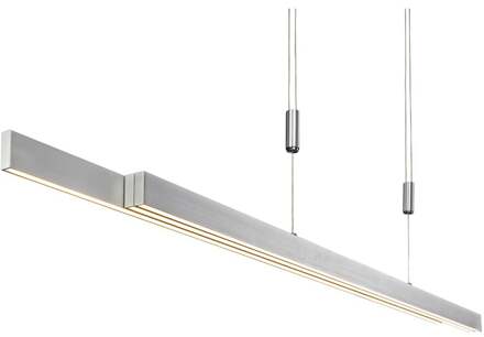 Paul Neuhaus Hanglamp Adriana verstelbaar L 120-180 cm mat-chroom Zilver