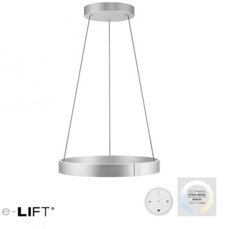 Paul Neuhaus Hanglamp E-Clipse e-Lift Ø 70 cm mat chroom Zilverkleurig