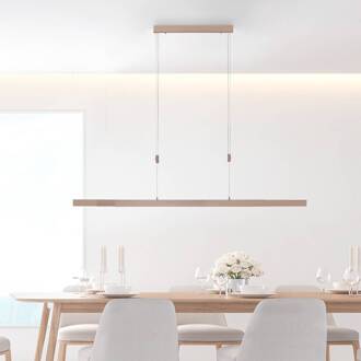 Paul Neuhaus LED hanglamp Adriana CCT instelbaar dimbaar licht hout