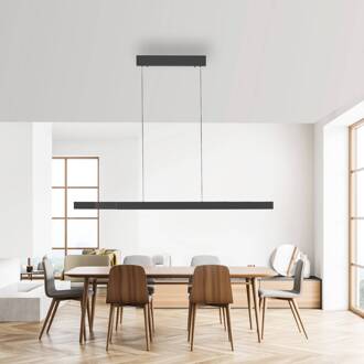 Paul Neuhaus LED hanglamp Adriana Square, grijs, up/down antraciet
