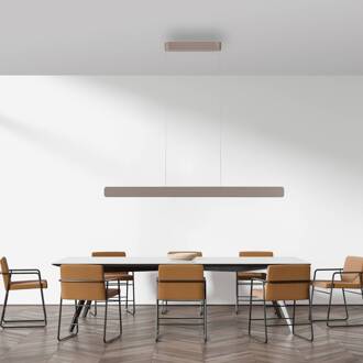 Paul Neuhaus LED hanglamp Q-Stretto, brons, 120 cm brons, wit