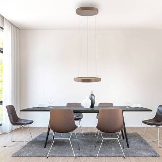 Paul Neuhaus LED hanglamp Q-Stretto, brons, 40,8 cm brons, wit