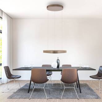 Paul Neuhaus LED hanglamp Q-Stretto, brons, 60 cm brons, wit