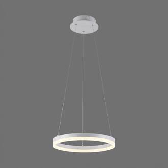 Paul Neuhaus LED hanglamp Titus, rond, Ø 40 cm, wit