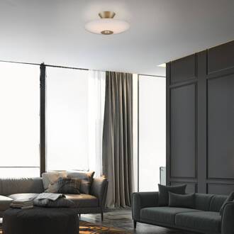 Paul Neuhaus LED plafondlamp Elipsa, wit/brons, Ø 35 cm wit, brons