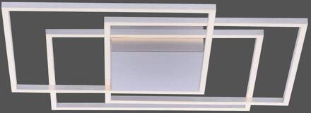 Paul Neuhaus LED plafondlamp Inigo, 75 cm, 3-lamps, dimbaar staalgrijs