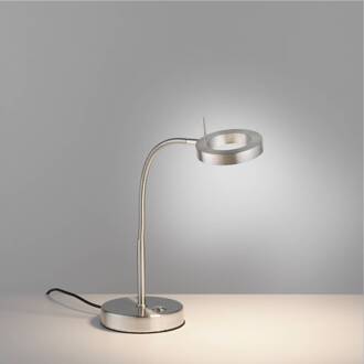 Paul Neuhaus LED tafellamp Hensko met flexibele arm touchdimmer glanzend staal