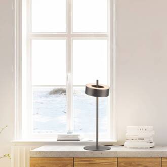 Paul Neuhaus LED tafellamp Q-Rotate donkerbruin 40 cm donkerbruin metallic