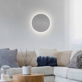 Paul Neuhaus LED wandlamp batterij Puntua Ø 25 cm grijs grijs mat