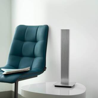 Paul Neuhaus Q-Adriana LED tafellamp, hoogte 40cm gesatineerd aluminium