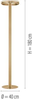 Paul Neuhaus Q-VITO LED vloerlamp, messing mat mat messing, wit