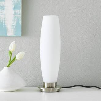 Paul Neuhaus Tyra LED Tafellamp wit opaal glas/nikkel & touchdimmer - Modern - Paul Neuhaus - 2 jaar garantie