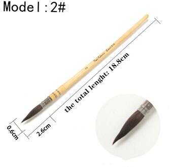 Paul Rubens Aquarel Penseel Pen Verf Acryl Eekhoorn Haar Meerdere-Size Hout Bakselvernis Houder Art Supplies Voor Kunstenaar nee.2