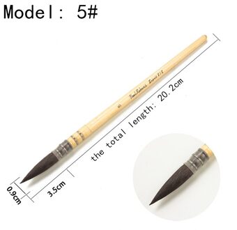 Paul Rubens Aquarel Penseel Pen Verf Acryl Eekhoorn Haar Meerdere-Size Hout Bakselvernis Houder Art Supplies Voor Kunstenaar nee.5