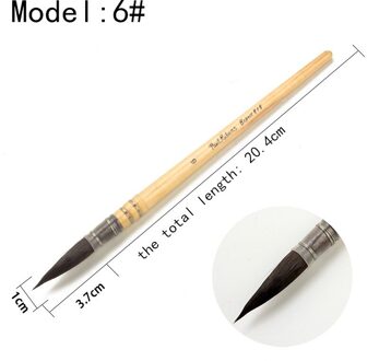 Paul Rubens Aquarel Penseel Pen Verf Acryl Eekhoorn Haar Meerdere-Size Hout Bakselvernis Houder Art Supplies Voor Kunstenaar nee.6