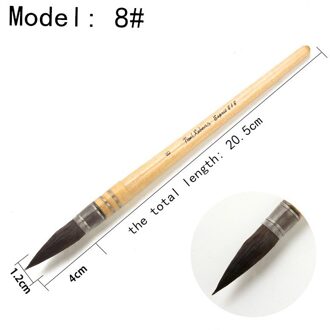 Paul Rubens Aquarel Penseel Pen Verf Acryl Eekhoorn Haar Meerdere-Size Hout Bakselvernis Houder Art Supplies Voor Kunstenaar nee.8