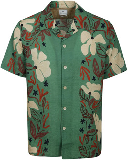 Paul Smith Casual Fit Overhemd met Levendige Multicolor Print Paul Smith , Green , Heren - S,Xs