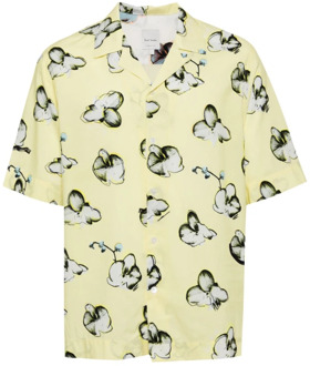 Paul Smith Gele Bloemenprint Overhemd Paul Smith , Multicolor , Heren - Xl,L,M,S