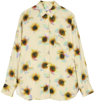 Paul Smith Gele Ibiza Sunflair Print Overhemd Paul Smith , Multicolor , Dames - L,M,S,Xs,2Xs