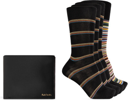 Paul Smith Geschenkset: portemonnee en sokken drie-pack Paul Smith , Black , Heren - ONE Size