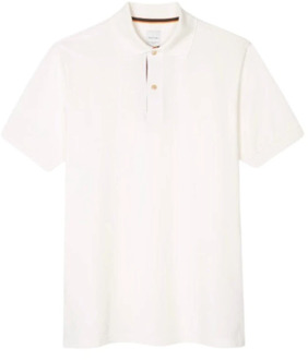 Paul Smith Klassieke Witte Artist Stripe Polo Shirt Paul Smith , White , Heren - Xl,L,M