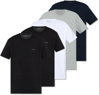 Paul Smith Merk T-shirt vijfpak Paul Smith , Multicolor , Heren - 2Xl,Xl,S