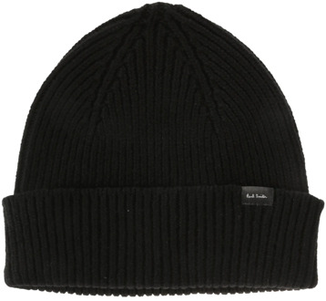 Paul Smith Opvouwbare Cashmere Beanie Hoed Paul Smith , Black , Heren - ONE Size