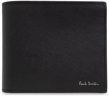 Paul Smith Opvouwbare portemonnee met logo Paul Smith , Black , Heren - ONE Size